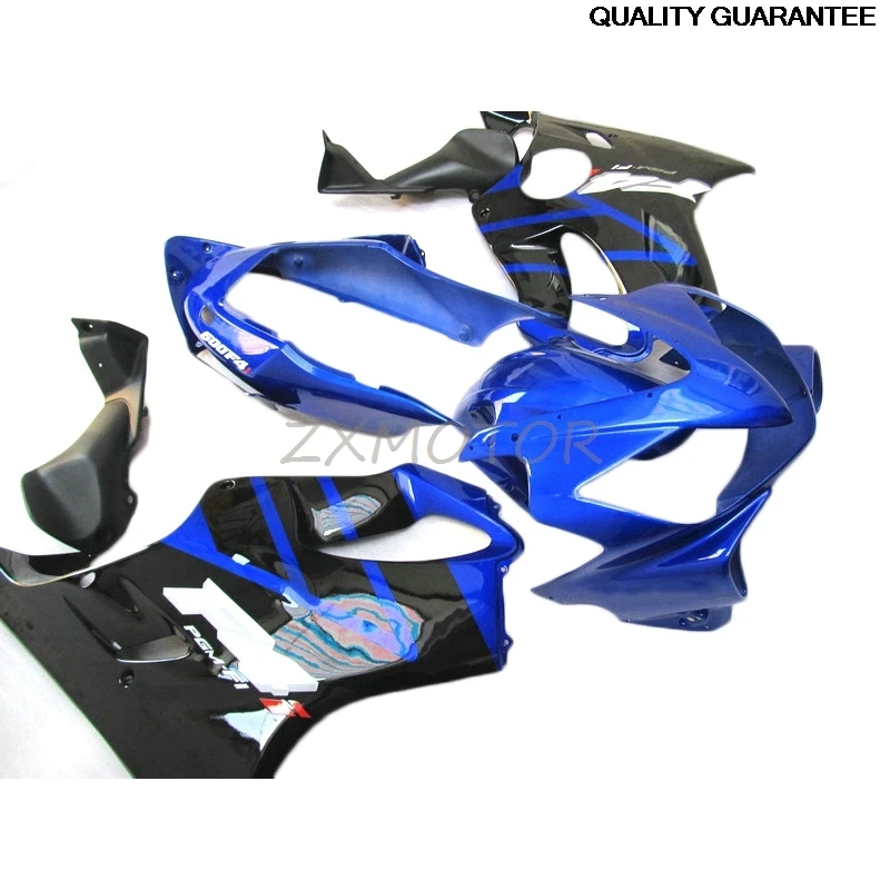 Фото Бесплатные обтекатели на заказ для комплекта обтекателей Honda CBR600 F4i 04 05 06 07, синий, черный пластик CBR600 F4i 2004 2005 2006 2007 WX33 №3