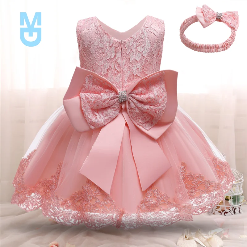 

New Year Costume Baby Girls Dress 3 6 9 12 18 24 Months Infant Birthday Party Princess Dresses 1st Christmas Christening Gown