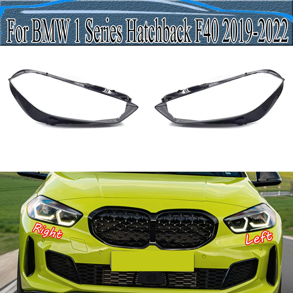 

For BMW 1 Series Hatchback F40 2019-2022 Headlamp Shell Headlight Cover Transparent Lens Plexiglass Replace Original Lampshade