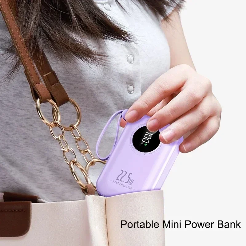 Мини-Power Bank 22 5 Вт 20000 мАч портативное зарядное устройство с быстрой зарядкой