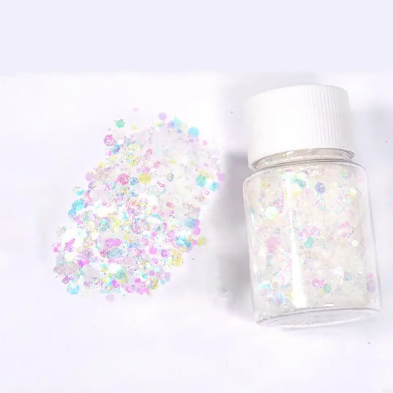 R0JC 6 коробок сверкающих блесток набор пудры блестящие конфетти для УФ-смолы