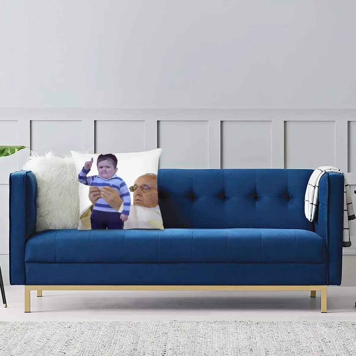 Navolochka GOAT Hasbulla Magomedov Мягкая искусственная декоративная маленькая подушка Khabib