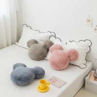 shanhao home textile cartoon animal rabbit plush pillow cute shape waist sofa seat car bed cushion childrens pillow core
