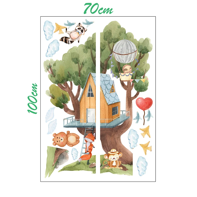 

Настенные наклейки Sproutfox Милые мультяшные животные