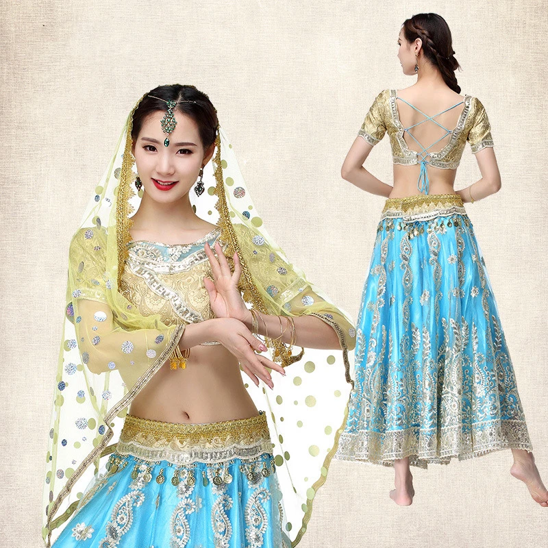 Индийский танцевальный костюм женский Болливуда открывающийся танец живота