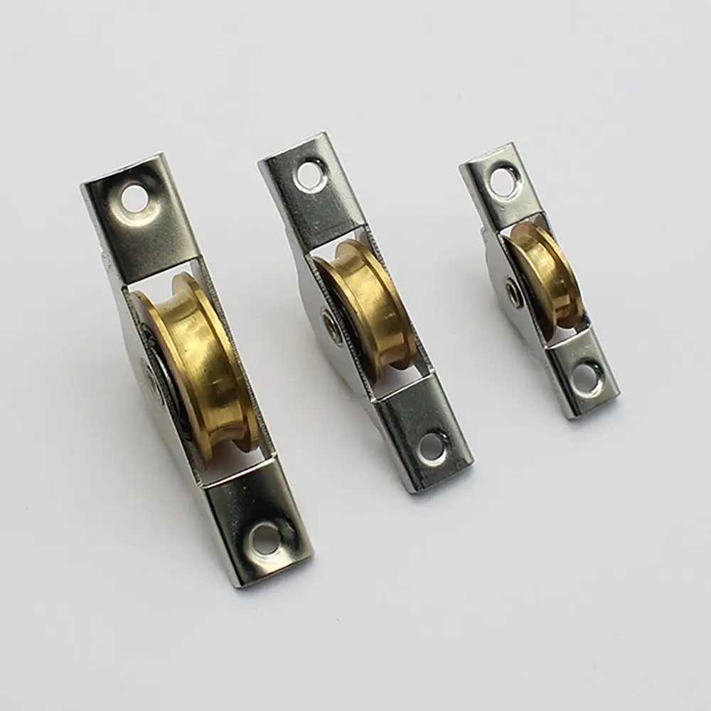 Прочные стальные ролики для дверей сарая железные серебряные направляющие