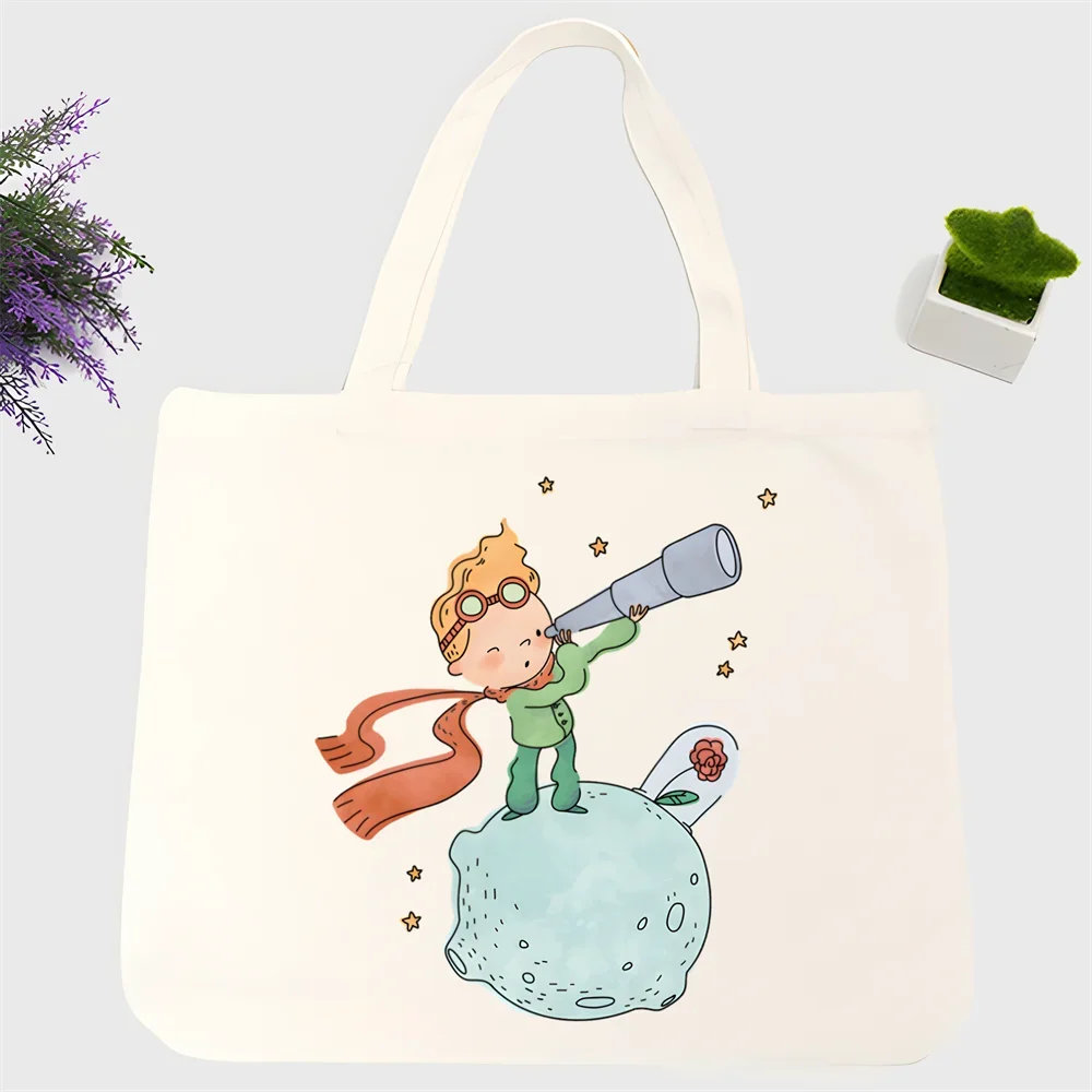 Сумка для покупок Little Prince мультяшный рисунок лисы искусственная сказка