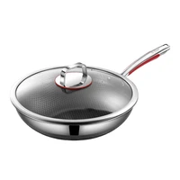 steel non stick frying pan household gas stove is suitable for induction cooker which is specially used for frying vegetables