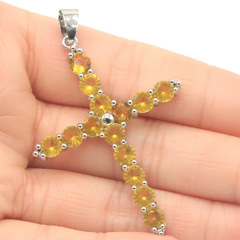 54x38 мм очень Рекомендуемая женская серебряная подвеска в форме Креста