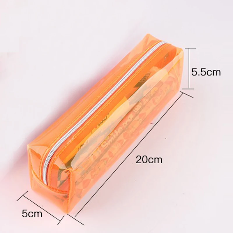 2 шт. прозрачная цветная сумка для ручек и карандашей |