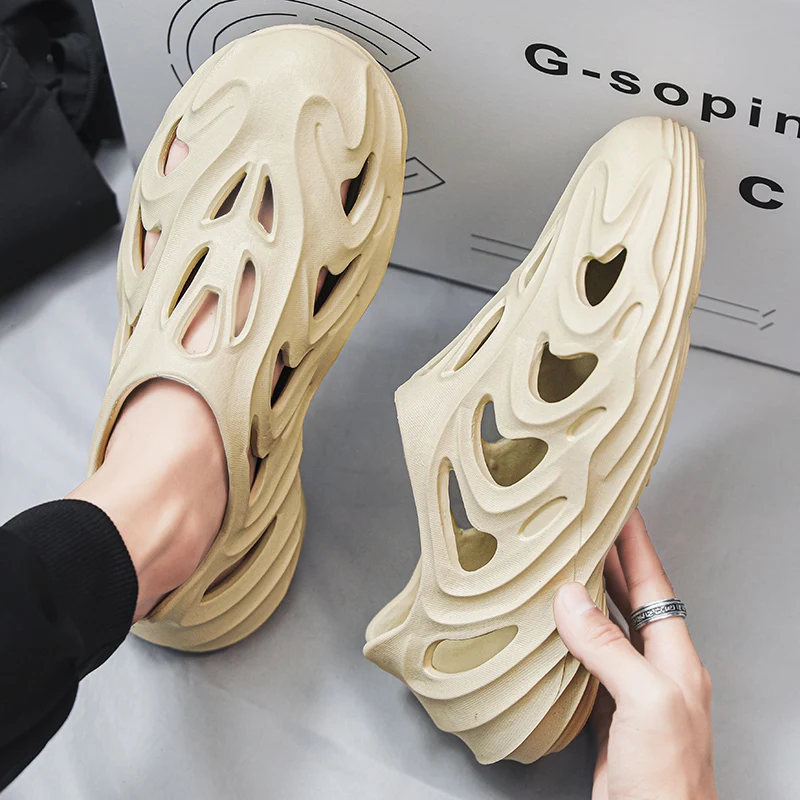 Обувь Dongdong для мужчин летняя обувь вождения без запаха уличная пляжная на улице