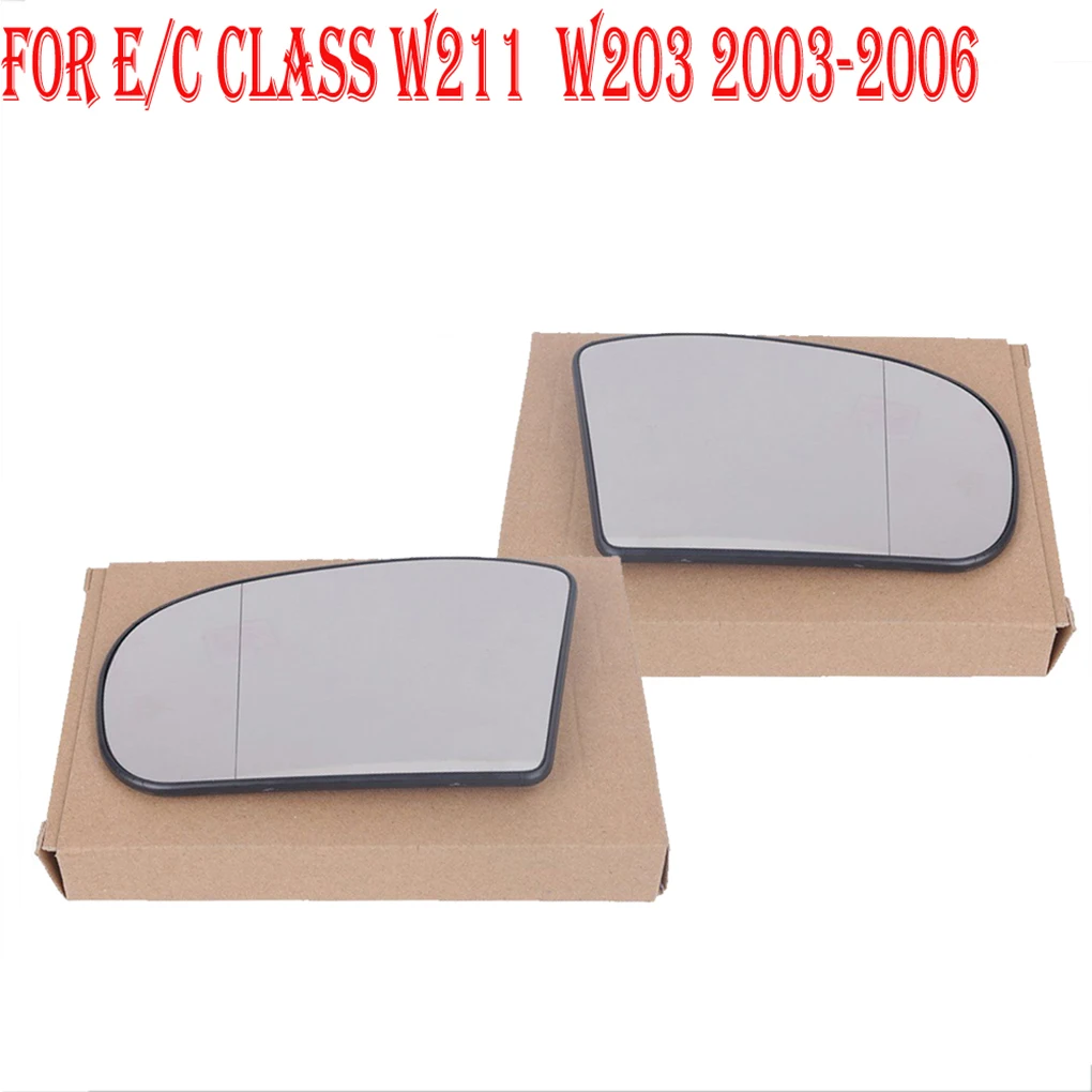 

1 Pair Right and Left Side Rearview Mirror Glass Len Replacement for Mercedes Benz W203 W211 2038100121 2038101021