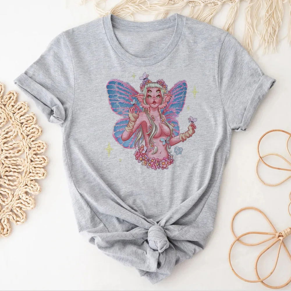 Женская летняя футболка с принтом в японском стиле