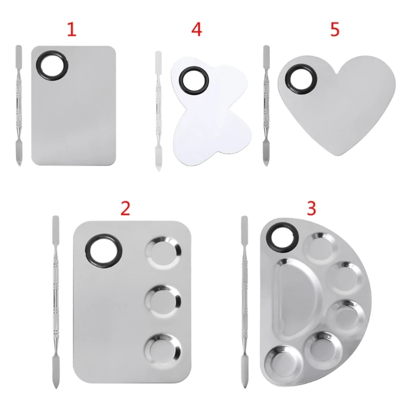 Лоток для палитры красок из нержавеющей стали набор шпателей смешивания