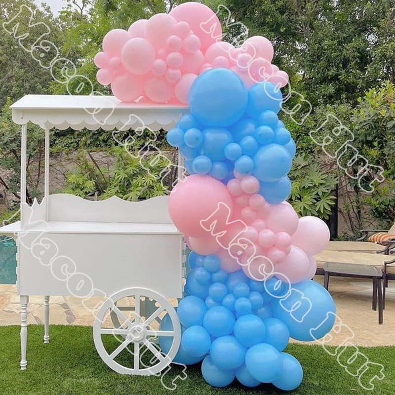 

160 шт. розовый матовый воздушный шар Макарон день рождения декорация для детского душа светильник-голубой праздник Evnents воздушный шар гирля...