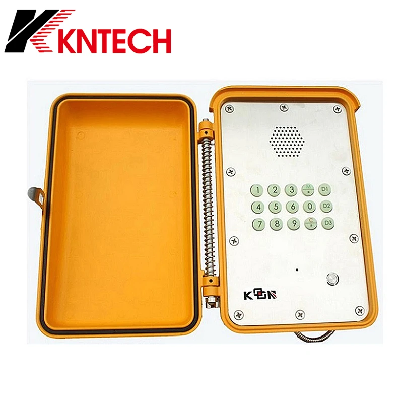 

KNTECH With keypad optional Industrial Outdoor Aluminum alloy SUS 304 one button to call SIP Tunnel telephone