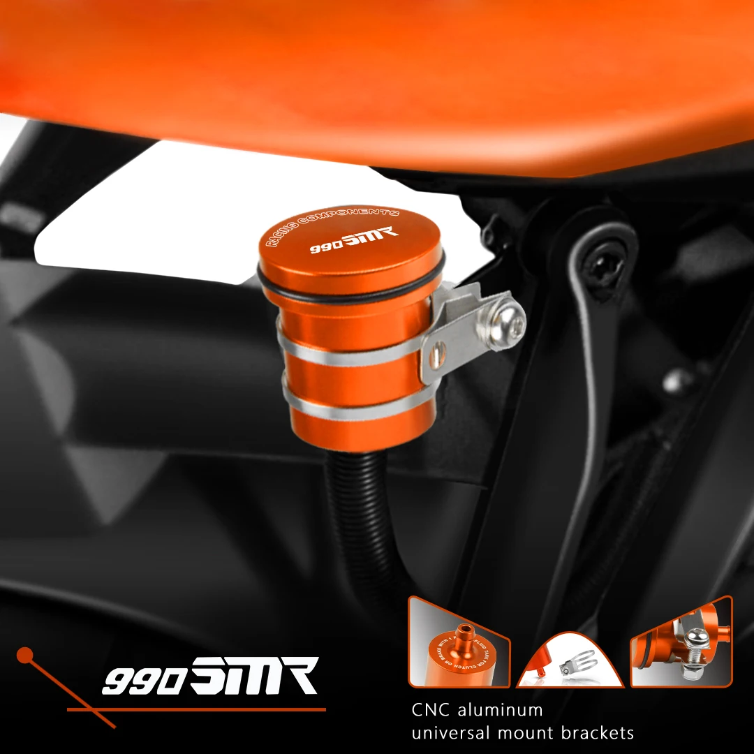 

For 990SMR 990 SMR 2009 2010 2011 2012 2013 Universal Motorcycle Rear Brake Fluid Reservoir Clutch Tank Oil Fluid Cup Cover