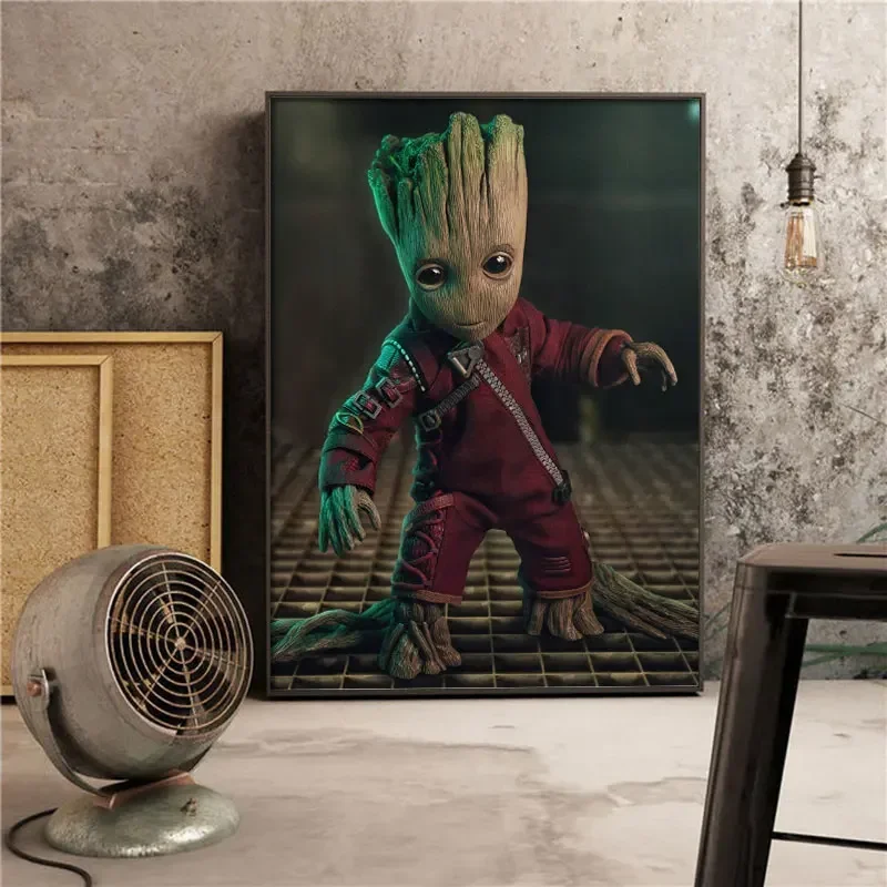 Настенный постер стражи Диснея Картина на холсте с рисунком стены акварелью для