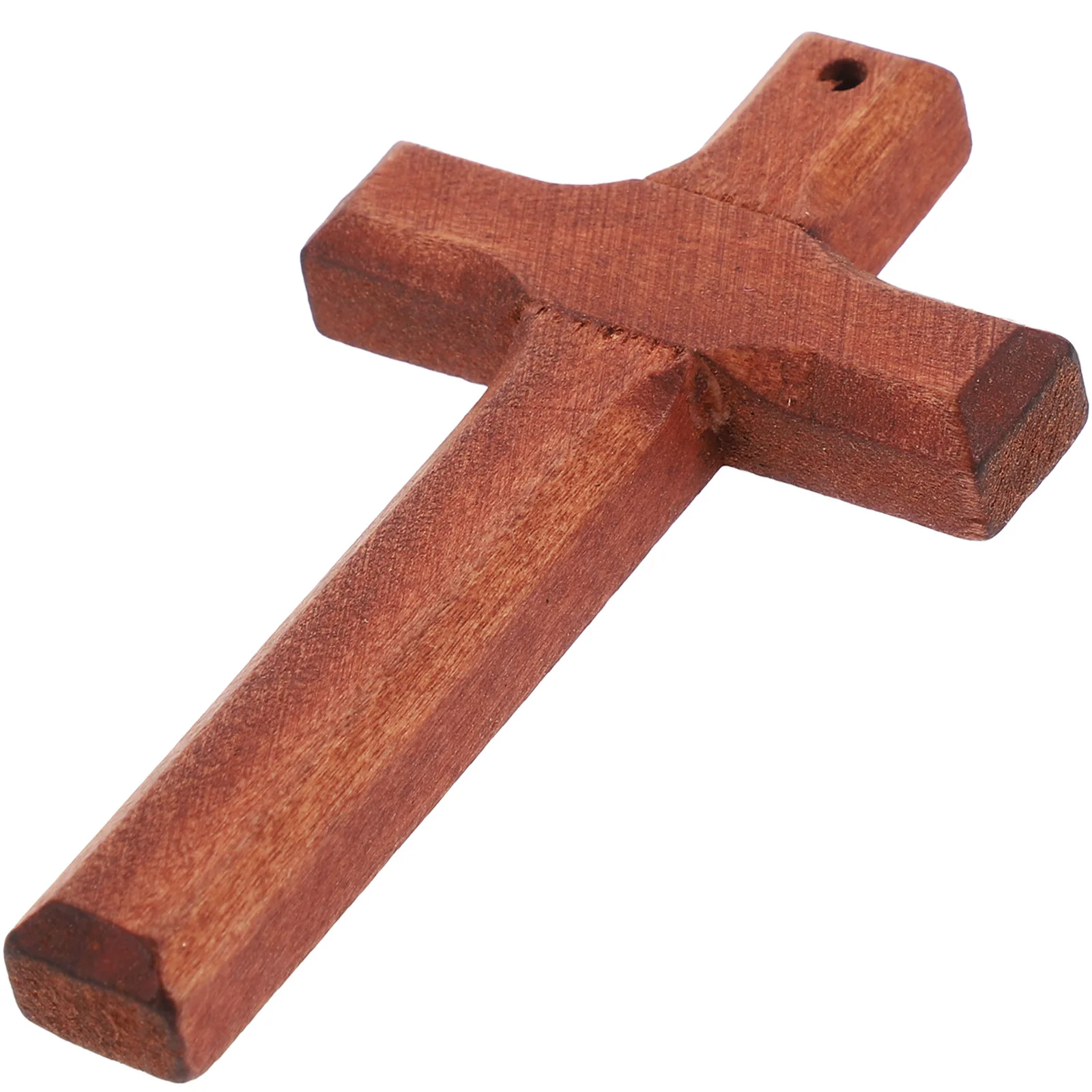 

Wooden Pendant Craft Cross DIY Keychain Hanging Ornament Necklace Crosses Pendants