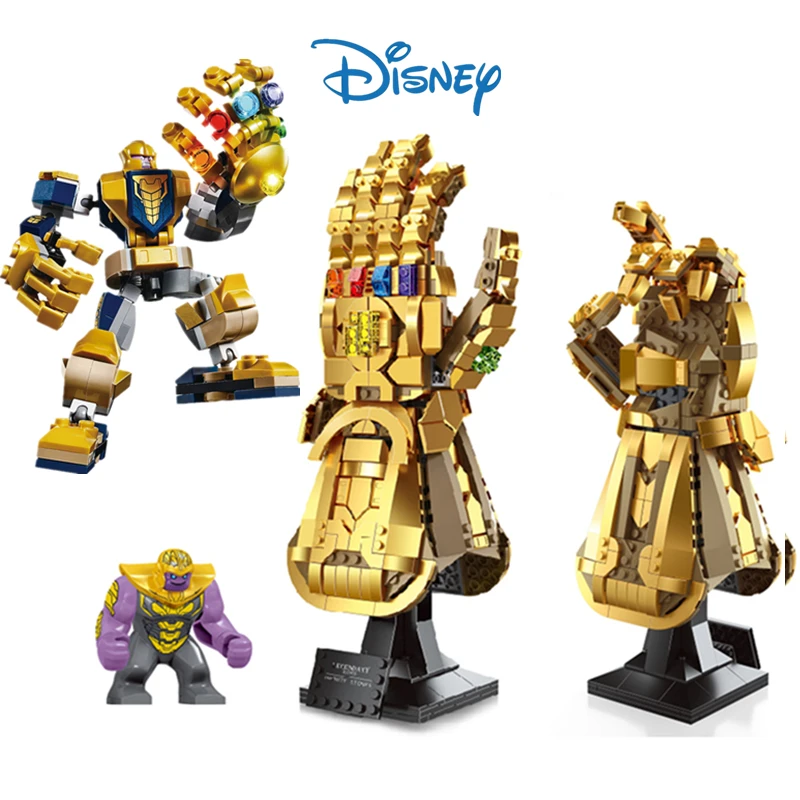 

Disney Marvel Avenger Thanos Infinity Gauntlet Glove Mini Dolls Toys Figures Fit 76191 Heroes Buliding Block Brick Toy Kid Gift