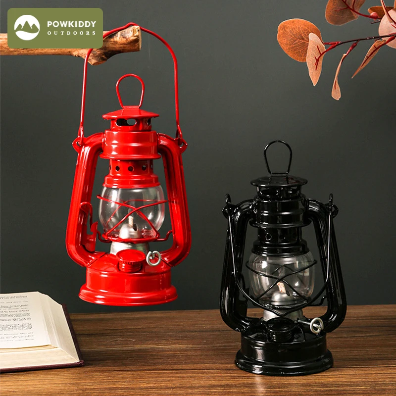 

Powkiddy outdoors pk010 Lantern Lights Oil Lamp Burning Lantern Retro Kerosene Lamps Classic Oil Lamp Table Lanterns for Home