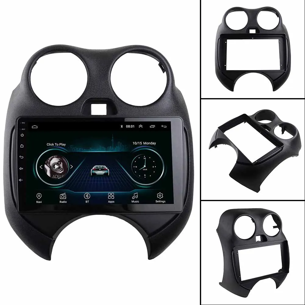 

OEM Quality Navigation Frame Car Radio Fascia For Nissan Micra/March(K13) 2010-2013 Dashboard Panel Frame Kit Car Accessories