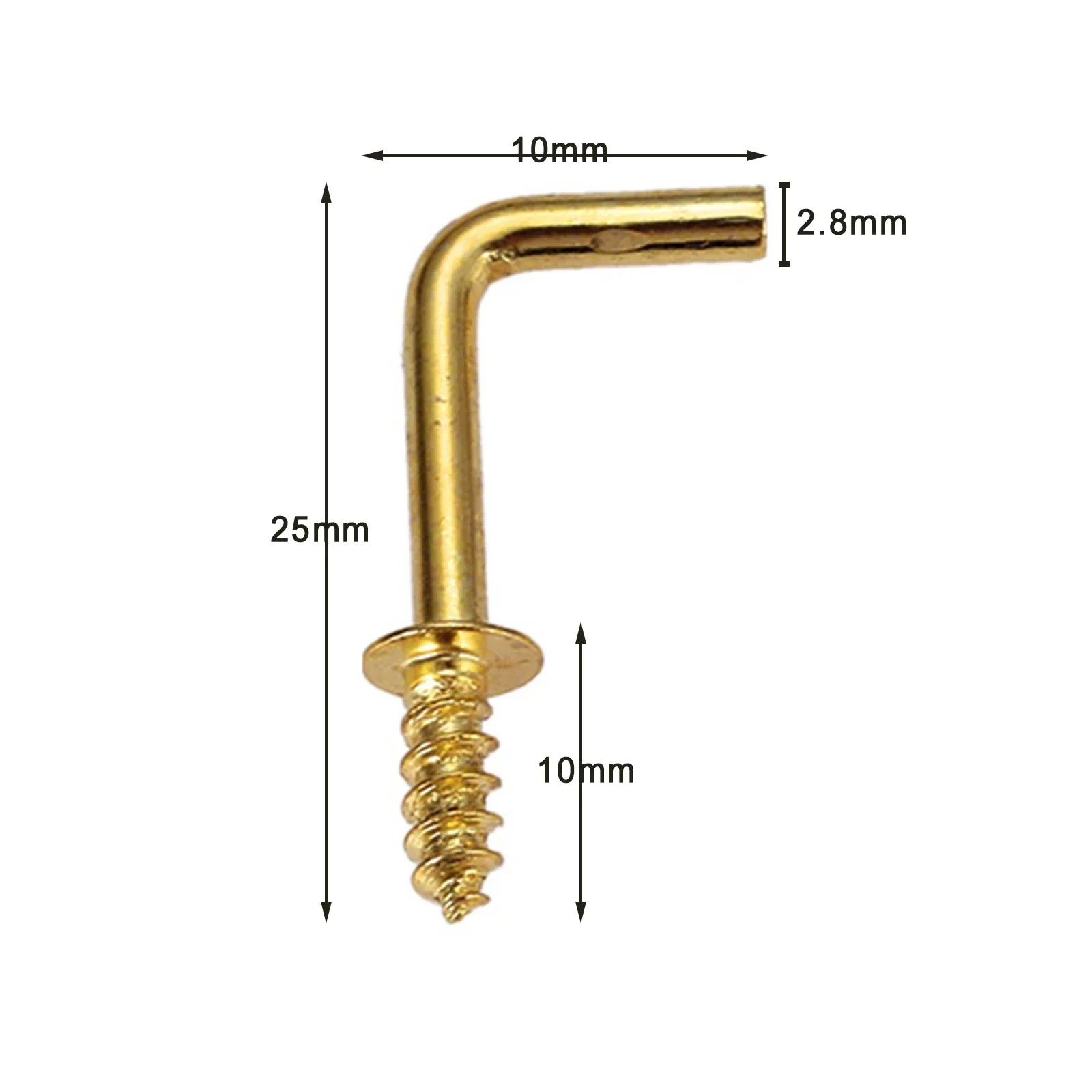 

Металлические крючки L-образной формы 10/20 шт.