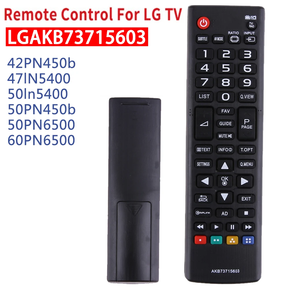 

Replacement Remote Control For LG TV AKB73715603 42PN450b 47lN5400 50ln5400 50PN450b 50PN6500 60PN6500 For LG Smart TV Controlle
