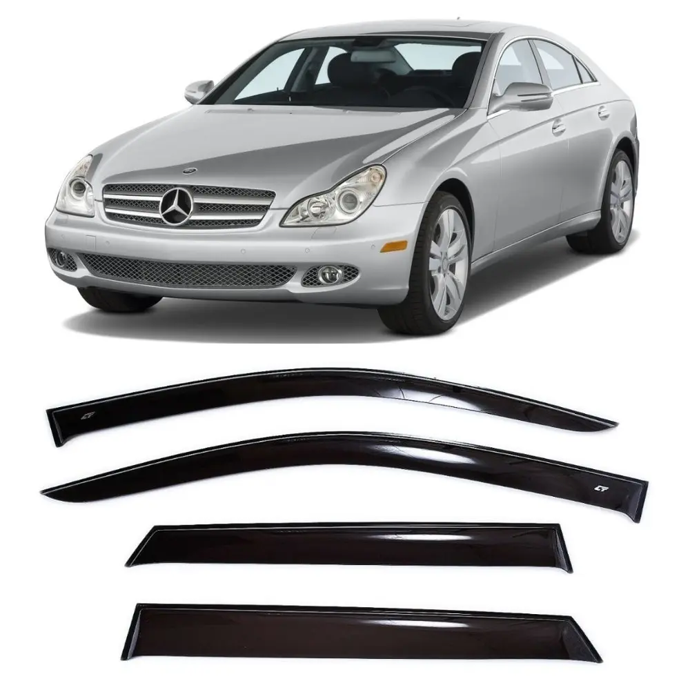 Дефлекторы окон Cobra Tuning на авто Мерседес-Бенц CLS-Класс (С219) l Сд Седан 2003-2010 4