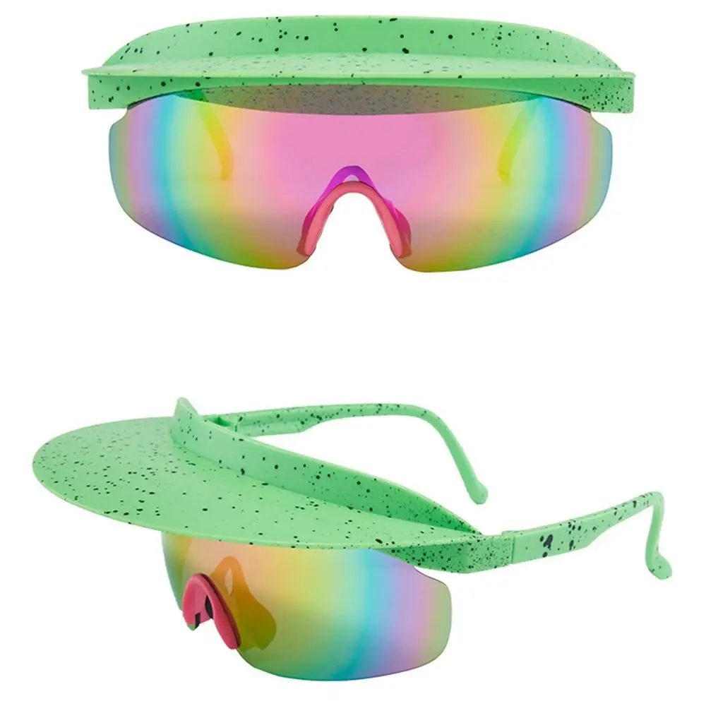 Ветрозащитная Солнцезащитная шляпа солнцезащитные очки цветные прозрачные