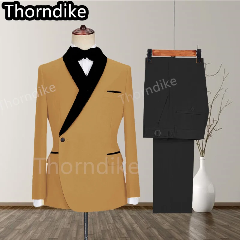 2 шт. Мужской Блейзер и брюки с лацканами |