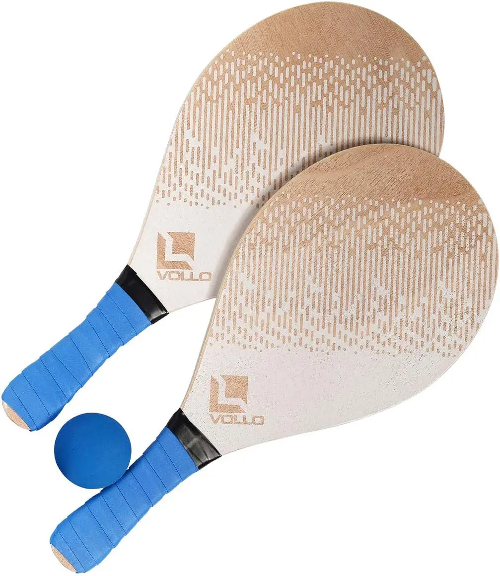 

Conjunto de Frescobol com 2 Raq. Madeira Poplar e 1 Bola de Borracha