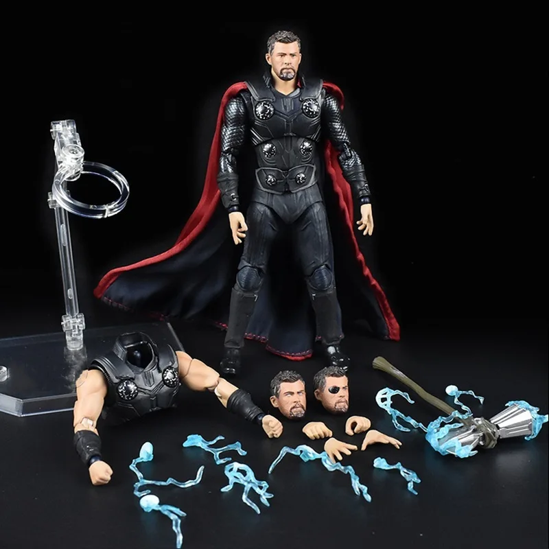 

MAF Marvel Avengers Alliance 4 Wireless War Thor Figure Joint Moveable Model Toy Doll toys