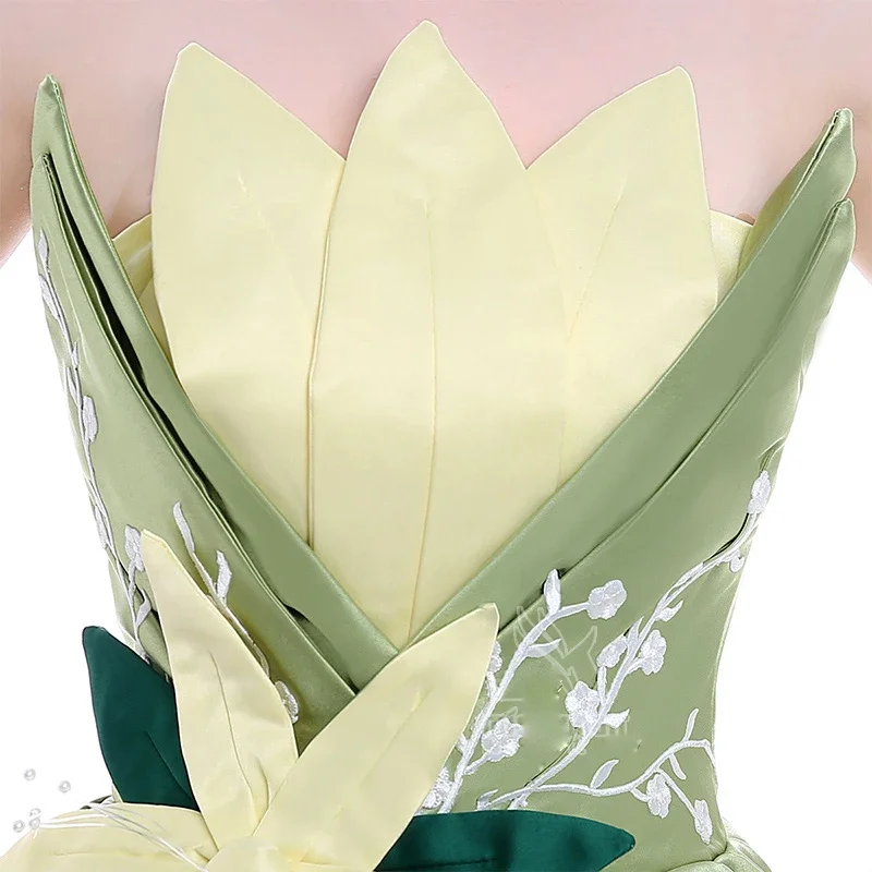 Сделанный на заказ высококачественный костюм принцессы Tiana для костюмированной