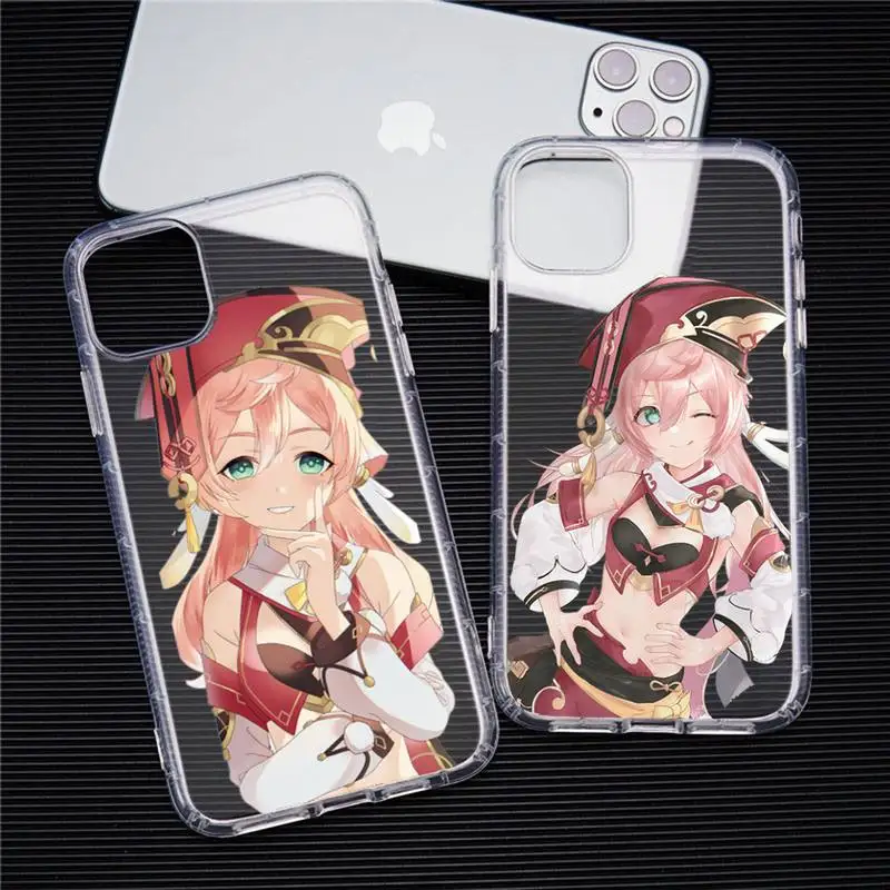 

Genshin Impact Yan Fei Phone Case Transparent soft For iphone 12 11 13 7 8 6 s plus x xs xr pro max mini