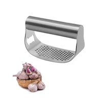 new 2022 stainless garlic press household press squeezer manual gralic press device handheld ginger garlic tools kitchen accesso