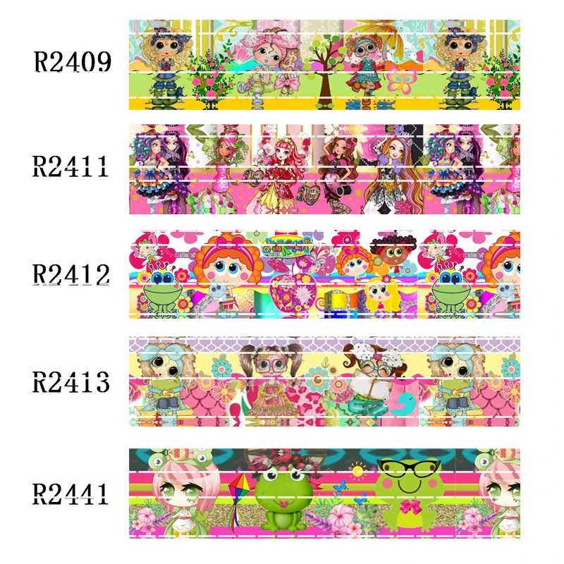 

50 yard character grosgrain 7/8inch 1inch 1.5inch 2inch 3inch printed alice in the wonderland ribbon Crafts material R2441