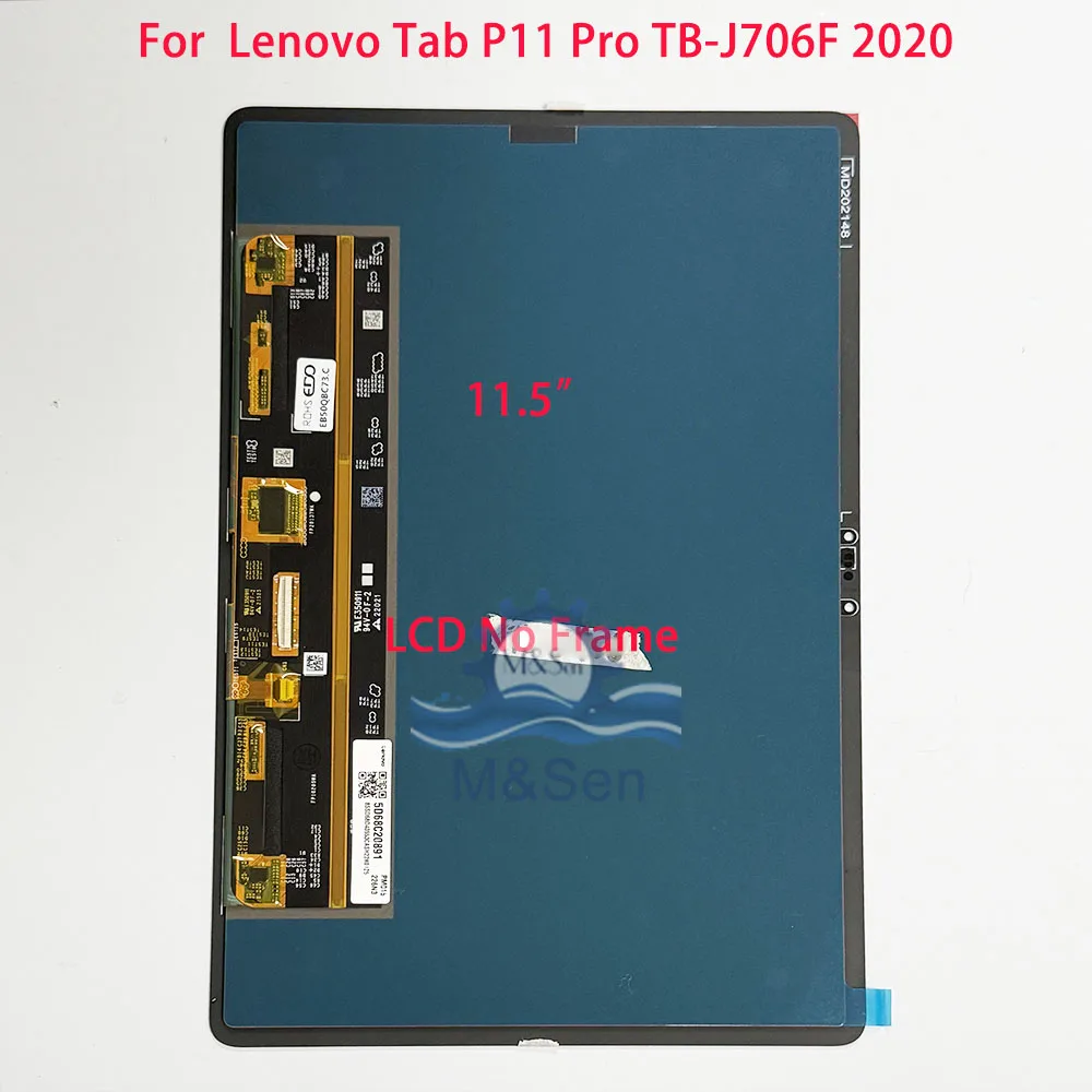Фото ﻿   Оригинальный OLED-экран 11.2 дюйма для Lenovo Tab P11 Pro Gen 2 TB132FU 2022, LCD-дисплей 11.5 дюймов для Tab P11 P11 Pro TB-J706F 2020 №2