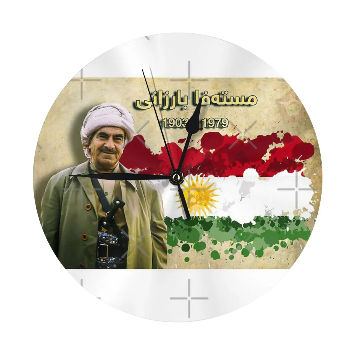 Настенные часы Mustafa Barzani украшение комнаты круглые необходимые украшения