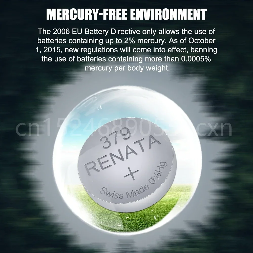 Renata 379 SR521SW AG0 D379 SR63 V379 1 55 В оксид серебра батарея для часов игрушечной камеры