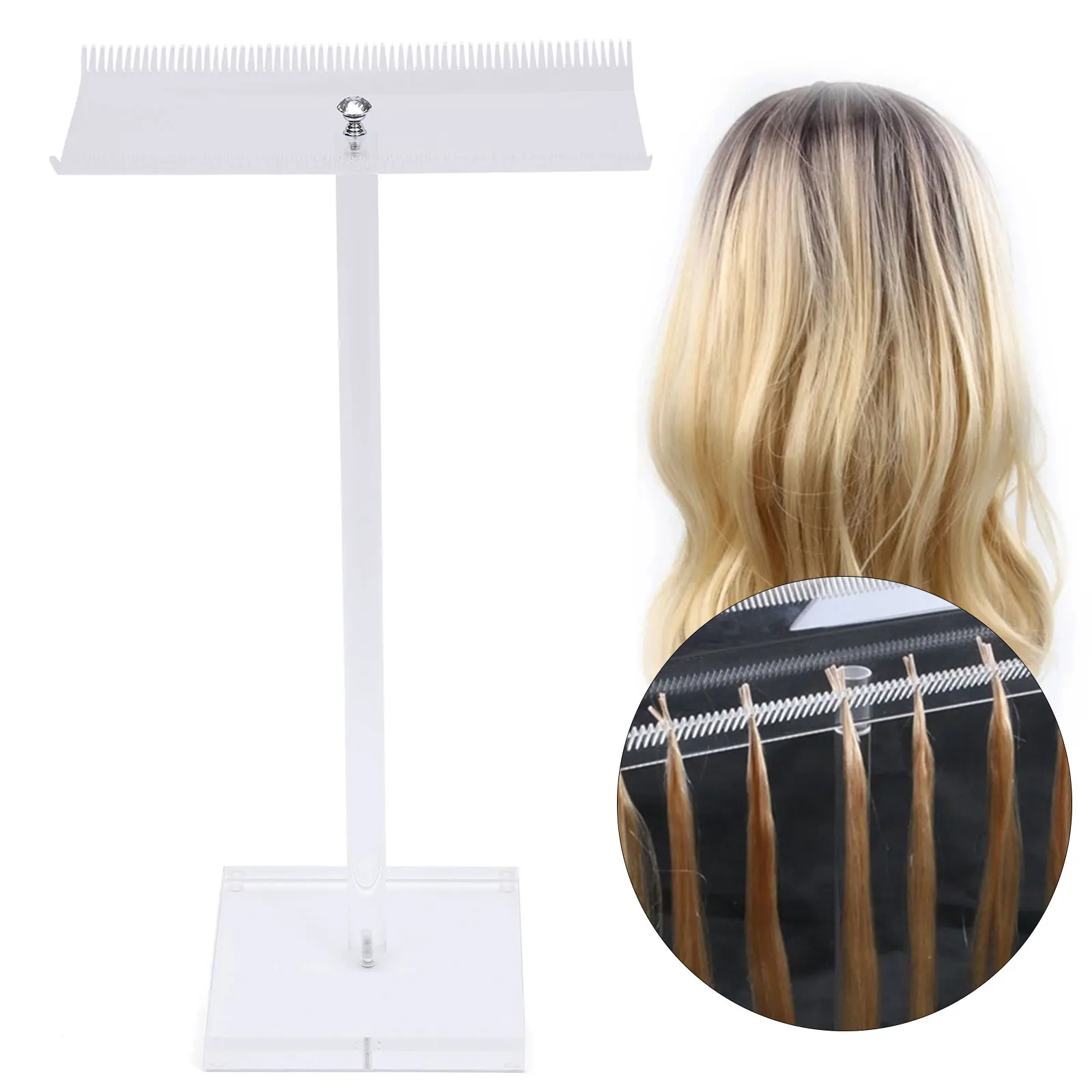 Hot  Sale Acrylic Hair Extension Display For Barber Shop Home Application