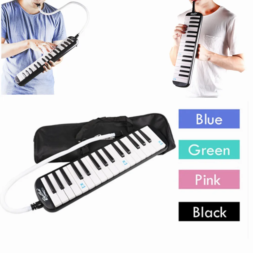 

Durable 32 Keys Piano Melodica Musical Instrument with Carrying Bag for Music Lovers Beginners Gift Exquisite Workmanship