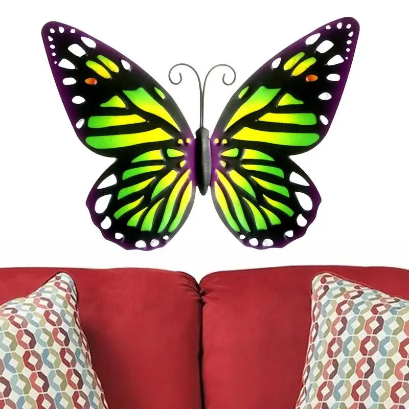 

Искусство на стену, металлическая бабочка, подвесное украшение для дома, патио, сада