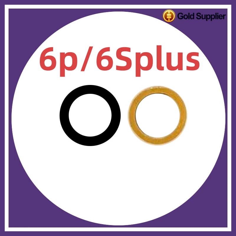 Per Iphone 6 Plus 6S Plus Obiettivo In Vetro Per Fotocamera Posteriore Posteriore Con Riparazione Di Sostituzione Dell'Adesivo
