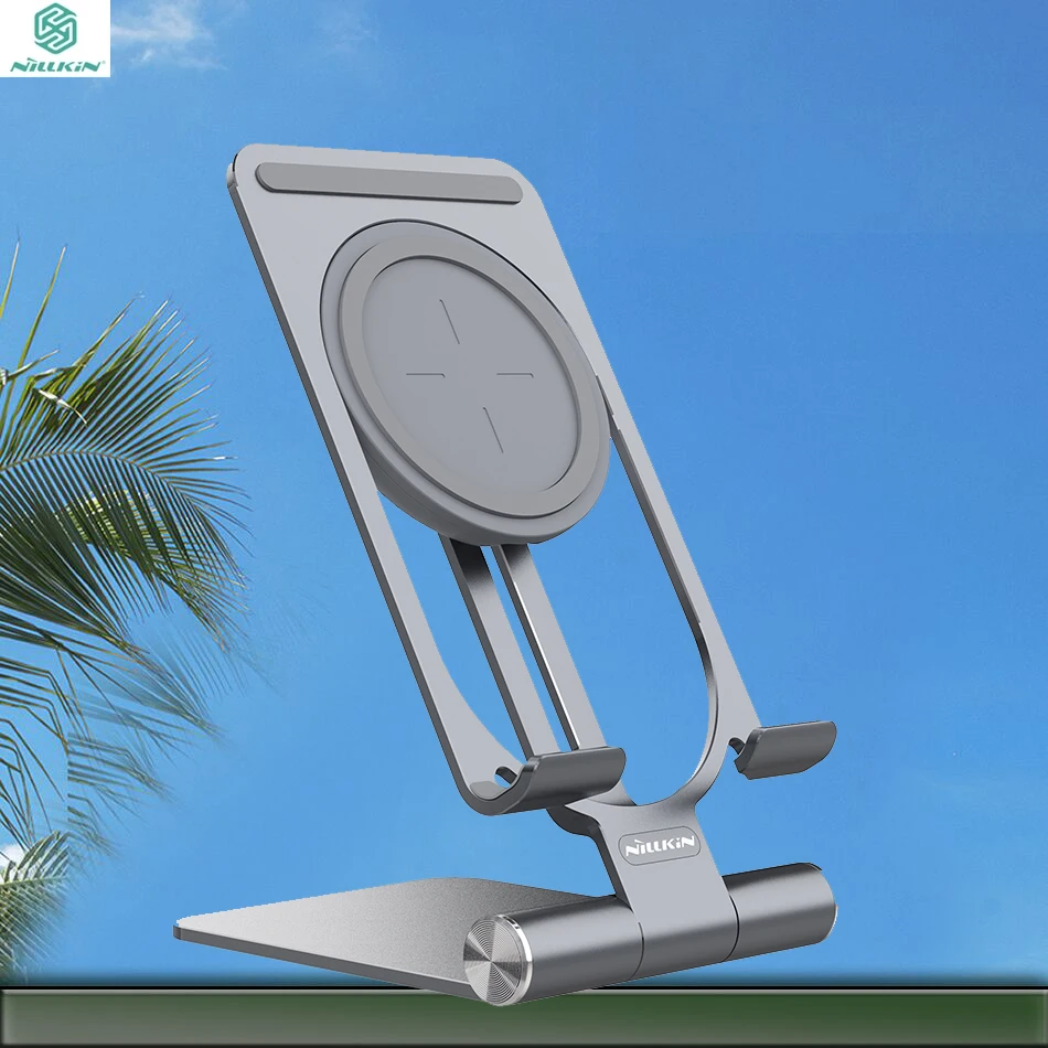 NILLKIN QI Беспроводная зарядная подставка 15 Вт (макс.) быстрая PowerHold Мини Беспроводная зарядка Гибкая Зарядка для телефона iphone Xiaomi