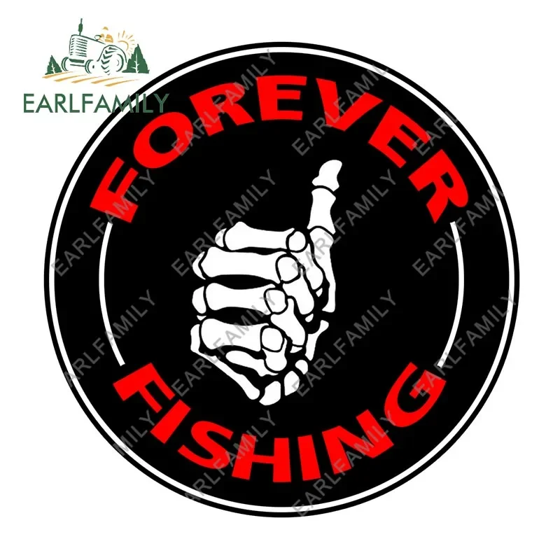 EARLFAMILY Forever, наклейка на рыболовную катушку для ящика для снастей, ящик для инструментов, нюдовая наклейка на шину для рыбалки, JDM, забавные автомобильные наклейки, водонепроницаемые сергей владимирович климкович приколы на всю катушку