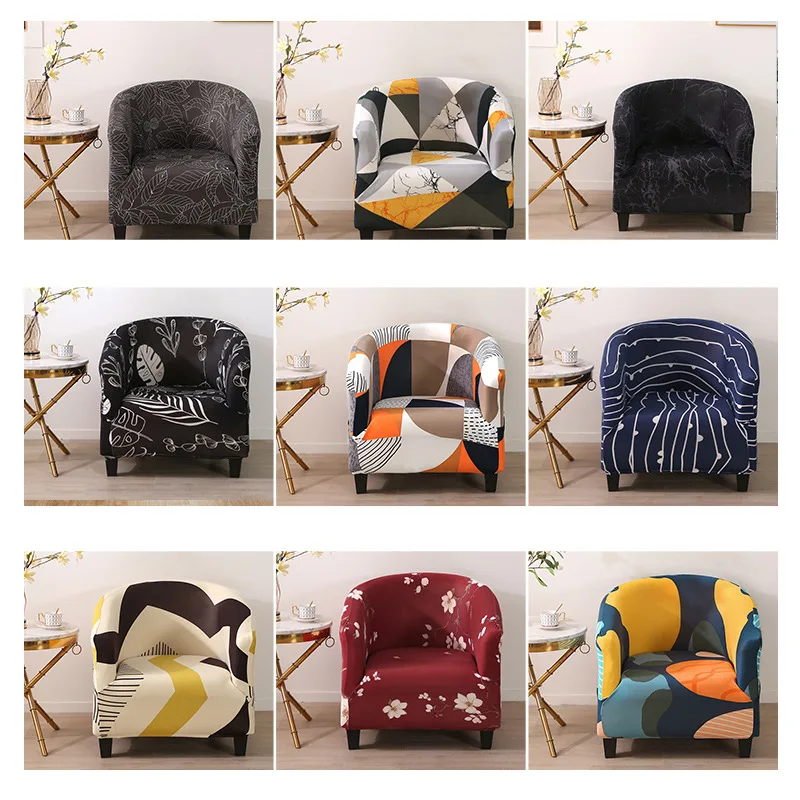 

Stretch print chair covers dining room home decor living room all-inclusive dustproof chair cover non-slip seat cushion cover