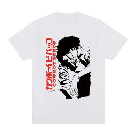 Винтажная футболка, популярная хлопковая Летняя мужская футболка с мультяшным японским аниме, новая футболка, женские топы