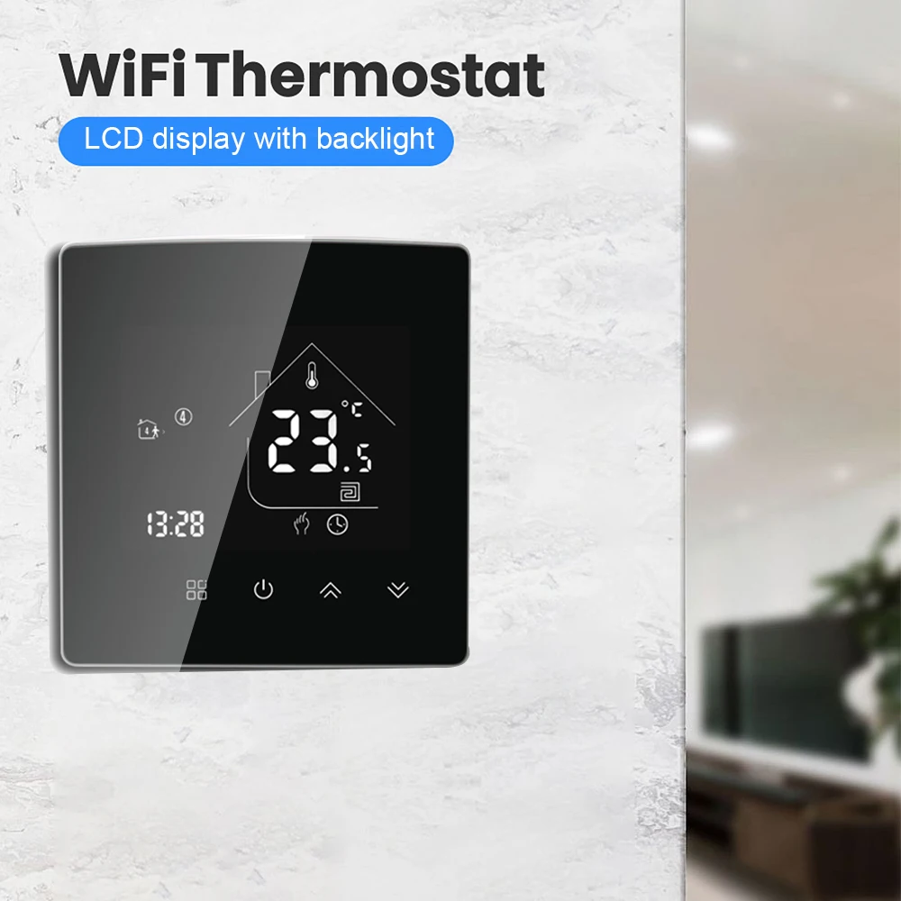 Термостат MINCO HEAT Tuya с Wi-Fi/Smart Zigbee Электрический для подогрева пола 16 А 25 контроллер