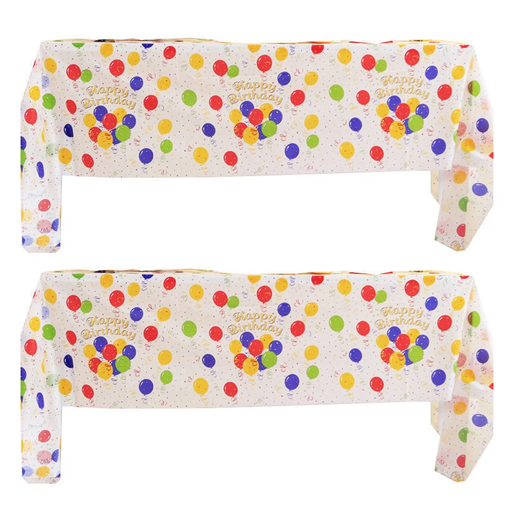 

Tablecloth Table Cover Birthday Party Tablecloths Picnic Mat Disposable Rectangular Camping Blanketcloth Abstract Polka
